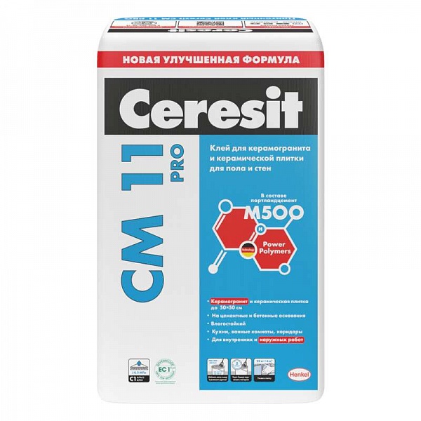 Клей для плитки Ceresit CM 11 Plus 25 кг