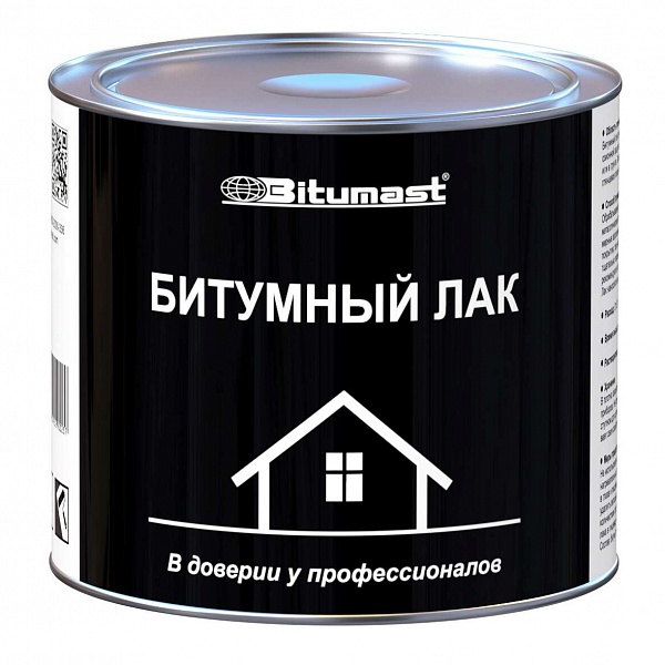 BITUMAST Лак битумный,  1,8 кг / металл