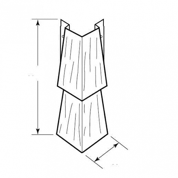 Угол внешний Nailite Shake Traditional cedar Щепа Кедр традиционный
